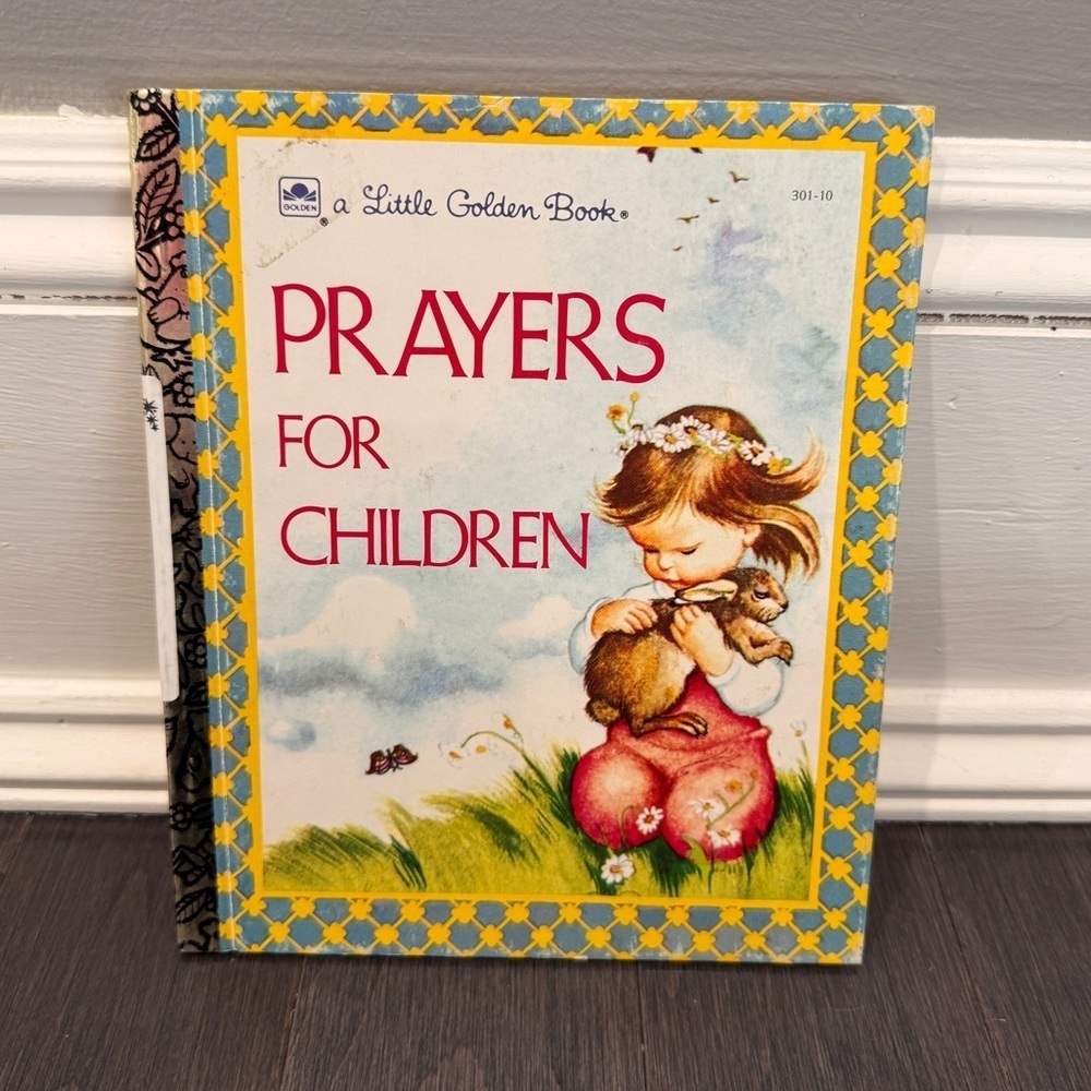 VINTAGE 1974 Little Golden Book Prayers for Children Hardcover Book Toddler Kids